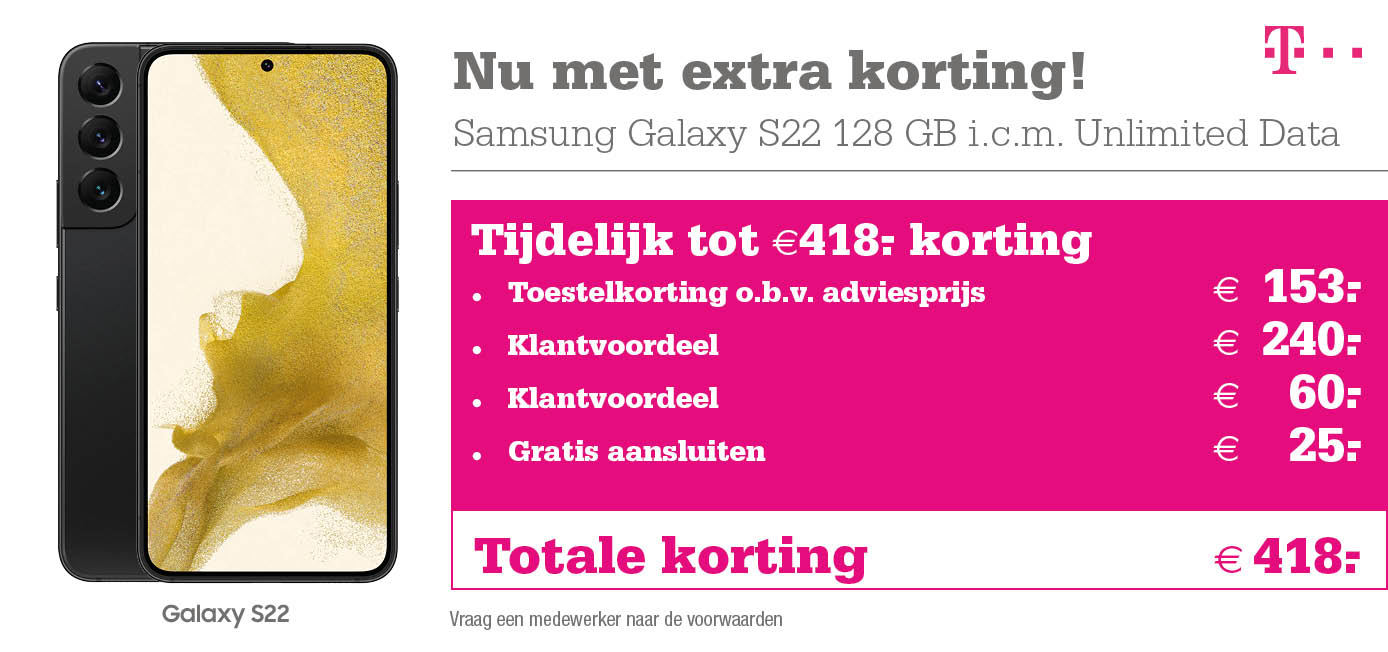 samsung galaxy s22 korting