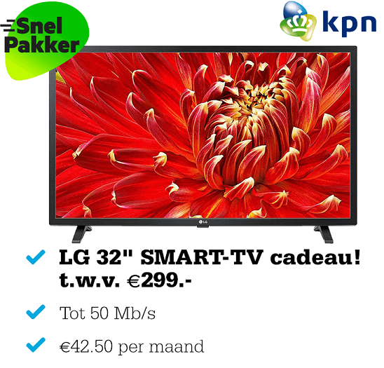 KPN Internet met gratis LG TV €299,- Telecombinatie