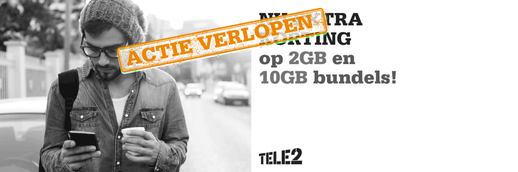 Tele2 abonnementen: 2GB en 10GB bundels met extra korting!