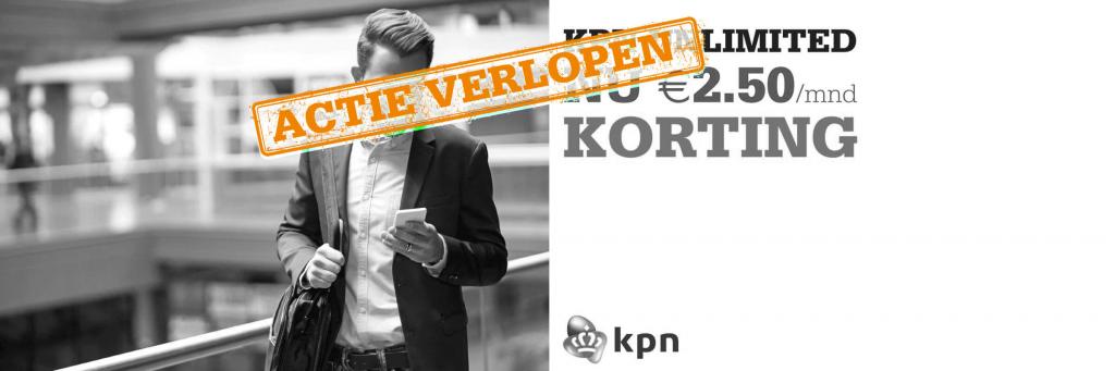 KPN Unlimited, nu met €2,50/mnd korting!