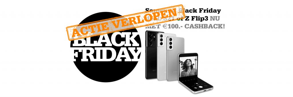 Samsung Black Friday deal: S21 of Z Flip3 nu met €100,- cashback!