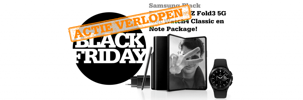 Samsung Black Friday deal: Z Fold3 5G met Watch4 Classic en Note Package!