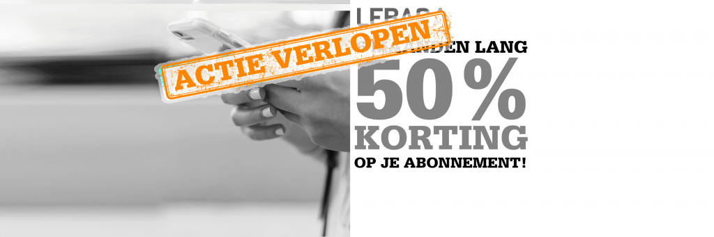 Een halfjaar 50% korting op Lebara!