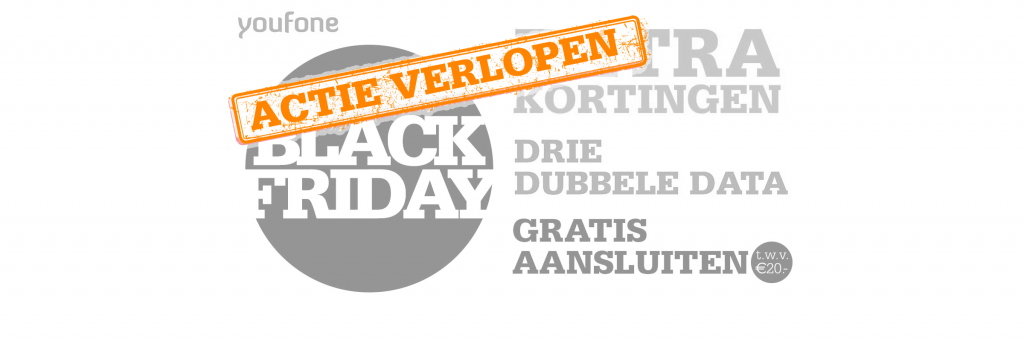 Youfone Black Friday-deal: Driedubbele-data-dagen met gratis aansluiten!