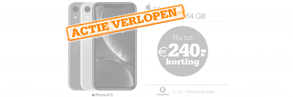 De iPhone Xr; nu tot wel €240,- korting!