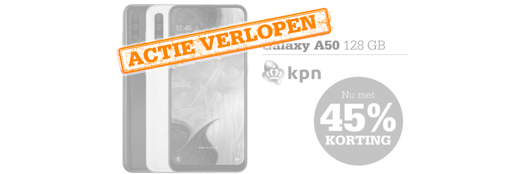 Koop de A50 nu met 45% korting bij Telecombinatie