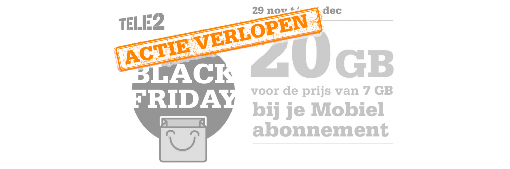 Telecombinatie Black Friday-Deal: Tele2 mobiel