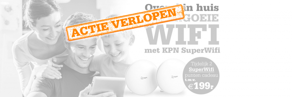 Altijd en overal in huis online: kpn SuperWifi