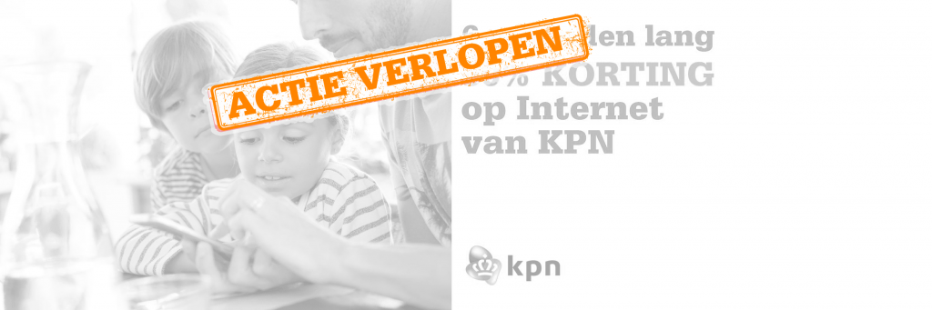 Tijdelijk zes maanden 50% korting op Internet van KPN 