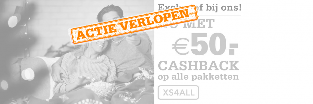 Internet, TV en Bellen van XS4all: nu met €50,- cashback!