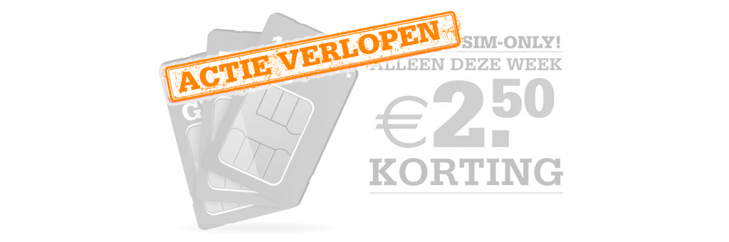 Alleen deze week: €2,50 korting op vele T-Mobile Sim Only's!