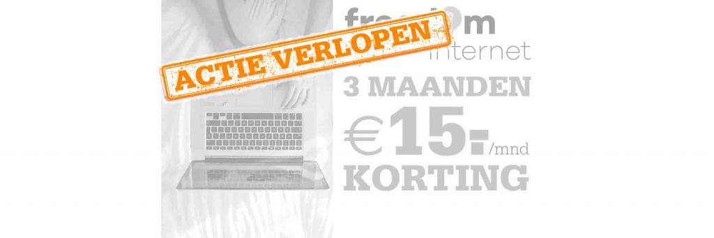 Freedom Internet nu drie maanden €15,- korting per maand!