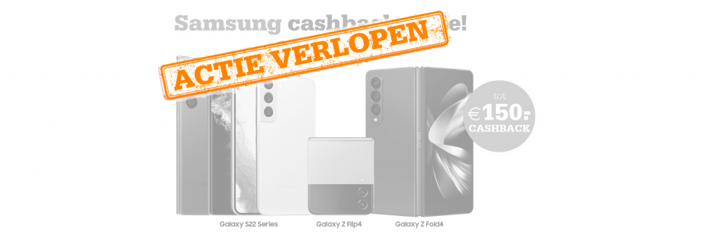 Header actie Samsung verlopen