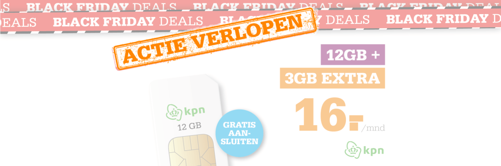 Black Friday KPN Snelpakkers extra voordeel op mobiel en Internet & TV